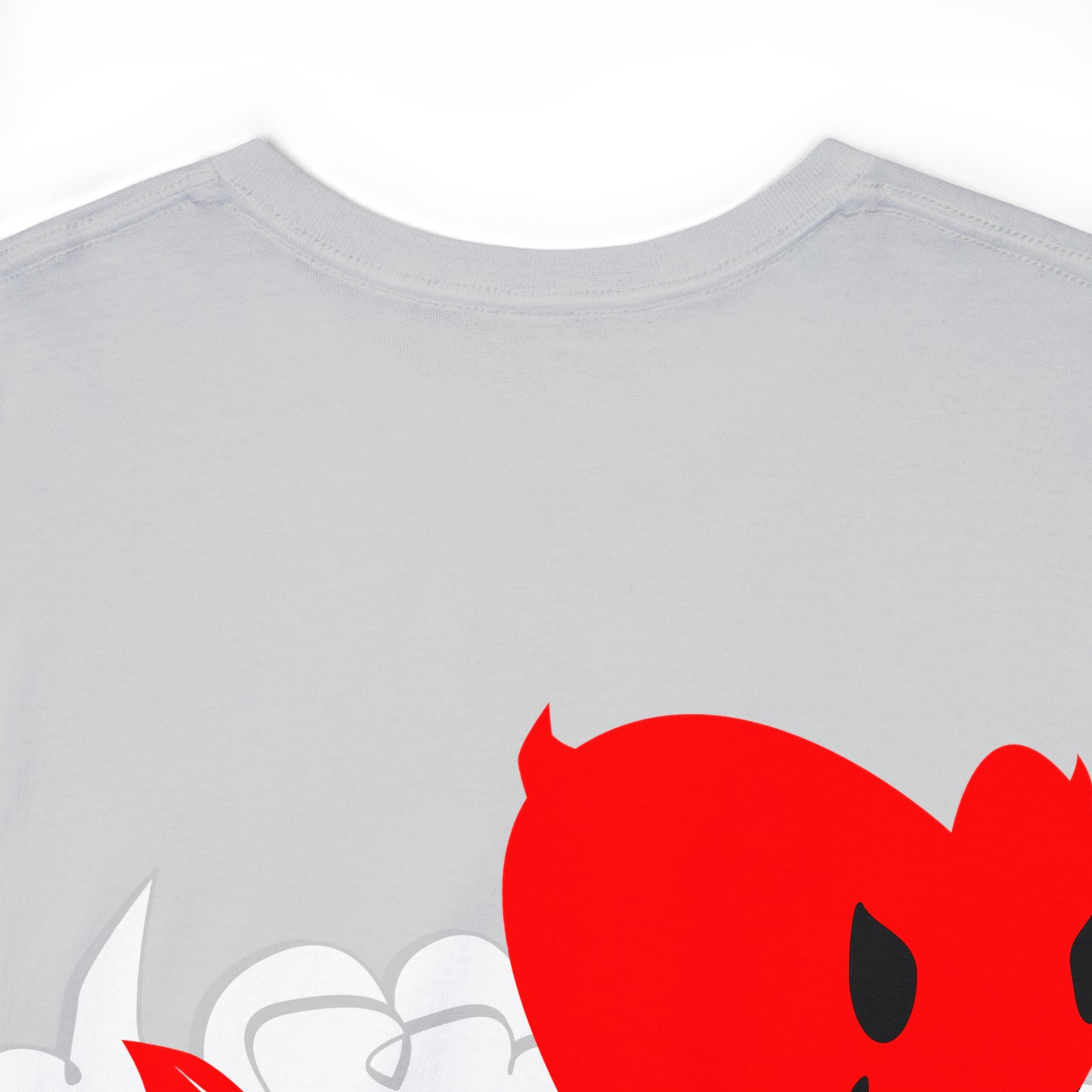 Racing Devilish Heart, also back side - Unisex Heavy Cotton Tee