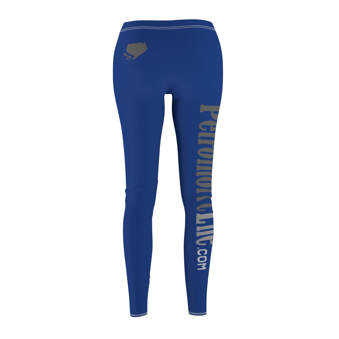 The Devilish Heart on Blue Petrolholic Life - Women's Cut & Sew Casual Leggings (AOP)