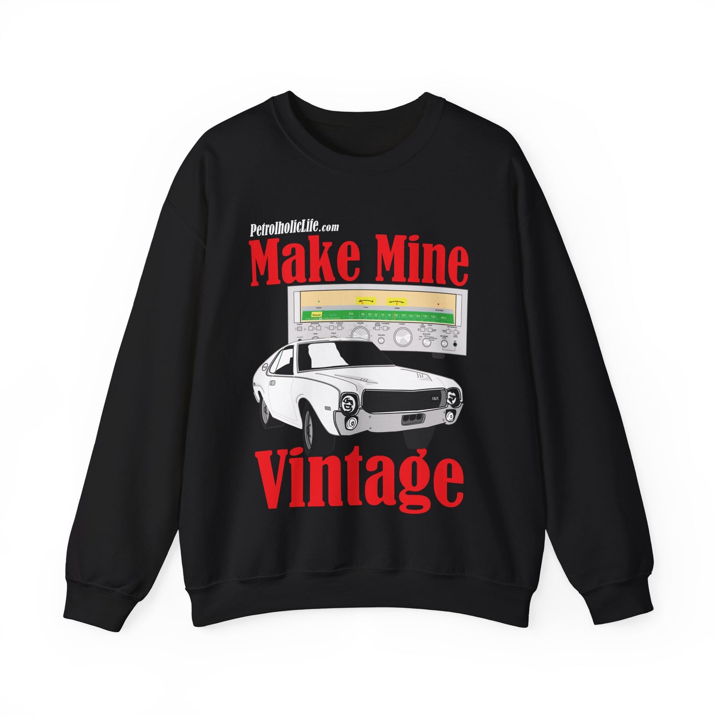'68/'69 AMX & Sansui  Stereo Unisex Heavy Blend™ Crewneck Sweatshirt