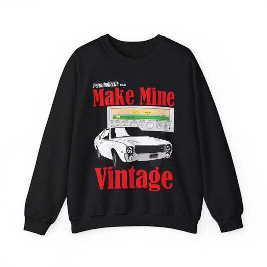 '68/'69 AMX & Sansui  Stereo Unisex Heavy Blend™ Crewneck Sweatshirt