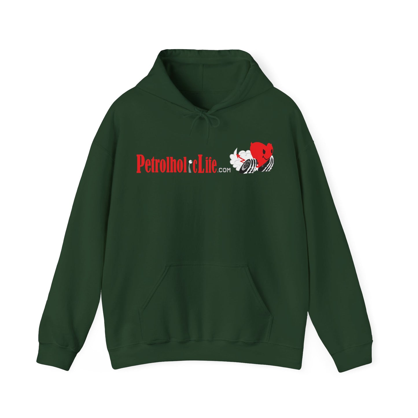 A Redline a Day Keeps Mechanic Away (Back Side) Unisex Heavy Blend™ Hooded Sweatshirt