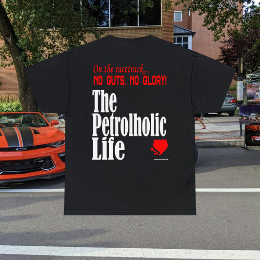 No Guts No Glory! on the back side -  Unisex Heavy Cotton Tee