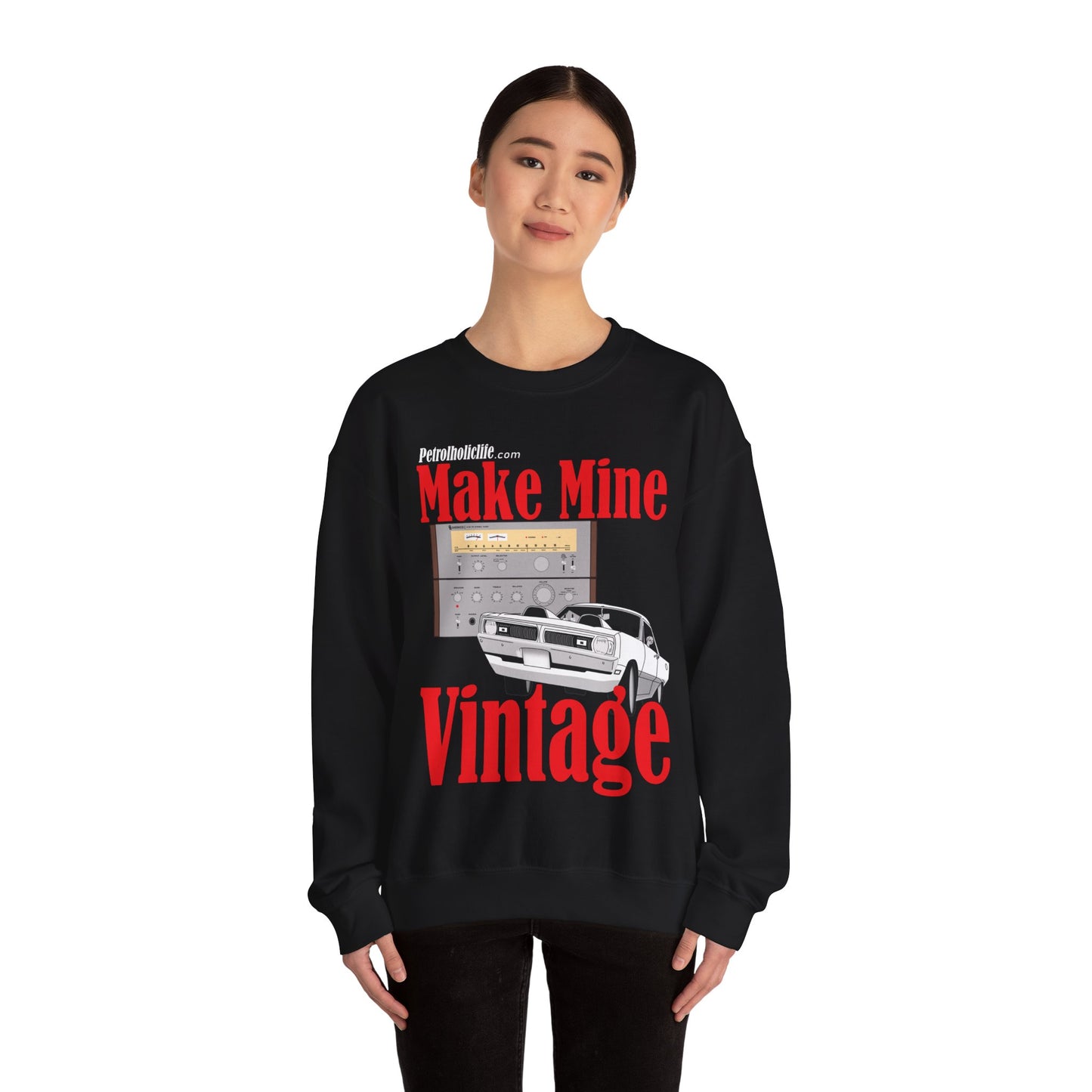 '70 Dart Swinger and Sherwood Stereo Unisex Heavy Blend™ Crewneck Sweatshirt