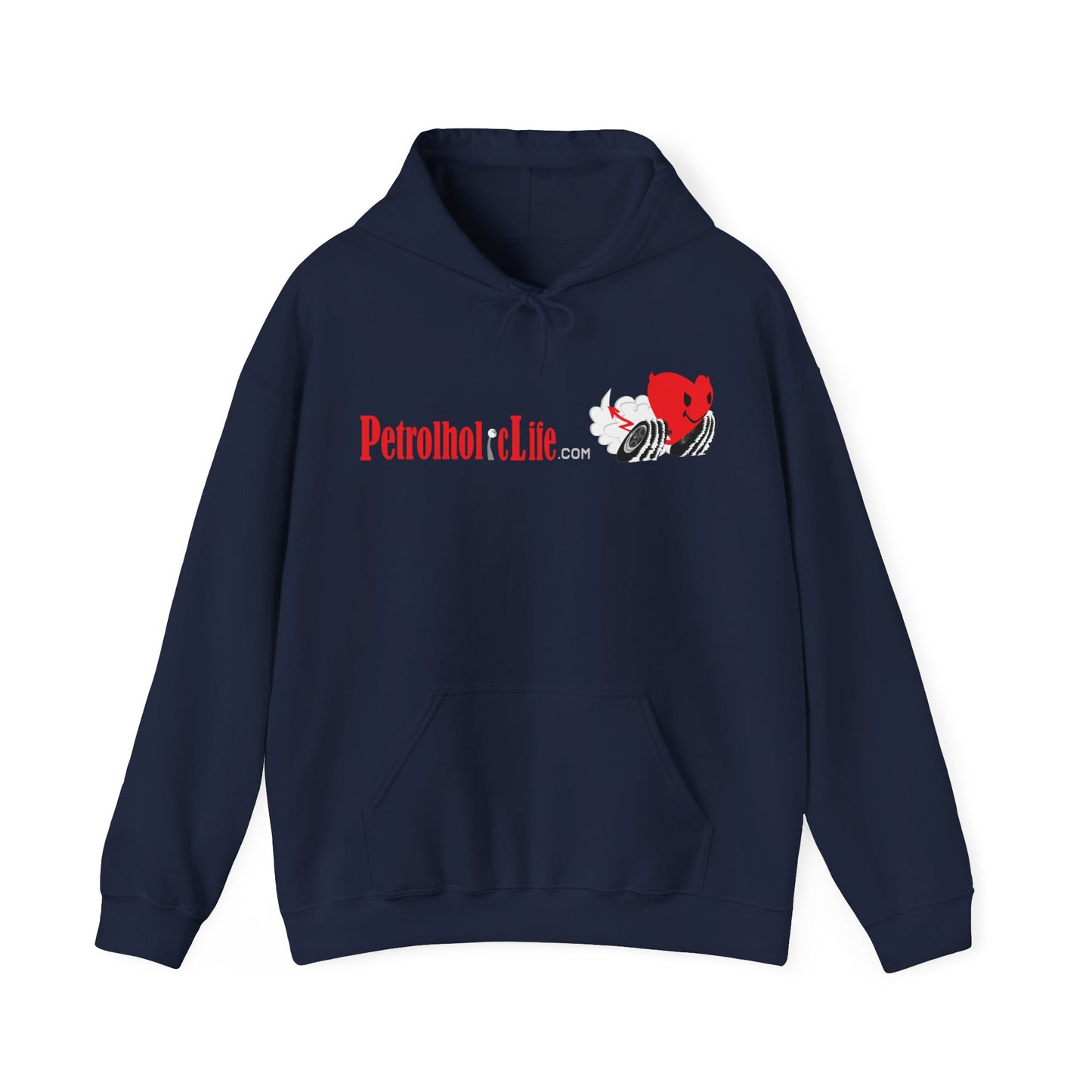 A Redline a Day Keeps Mechanic Away (Back Side) Unisex Heavy Blend™ Hooded Sweatshirt for Her