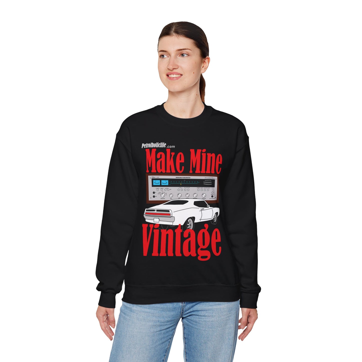 Ford Torino & Marantz  Stereo Unisex Heavy Blend™ Crewneck Sweatshirt