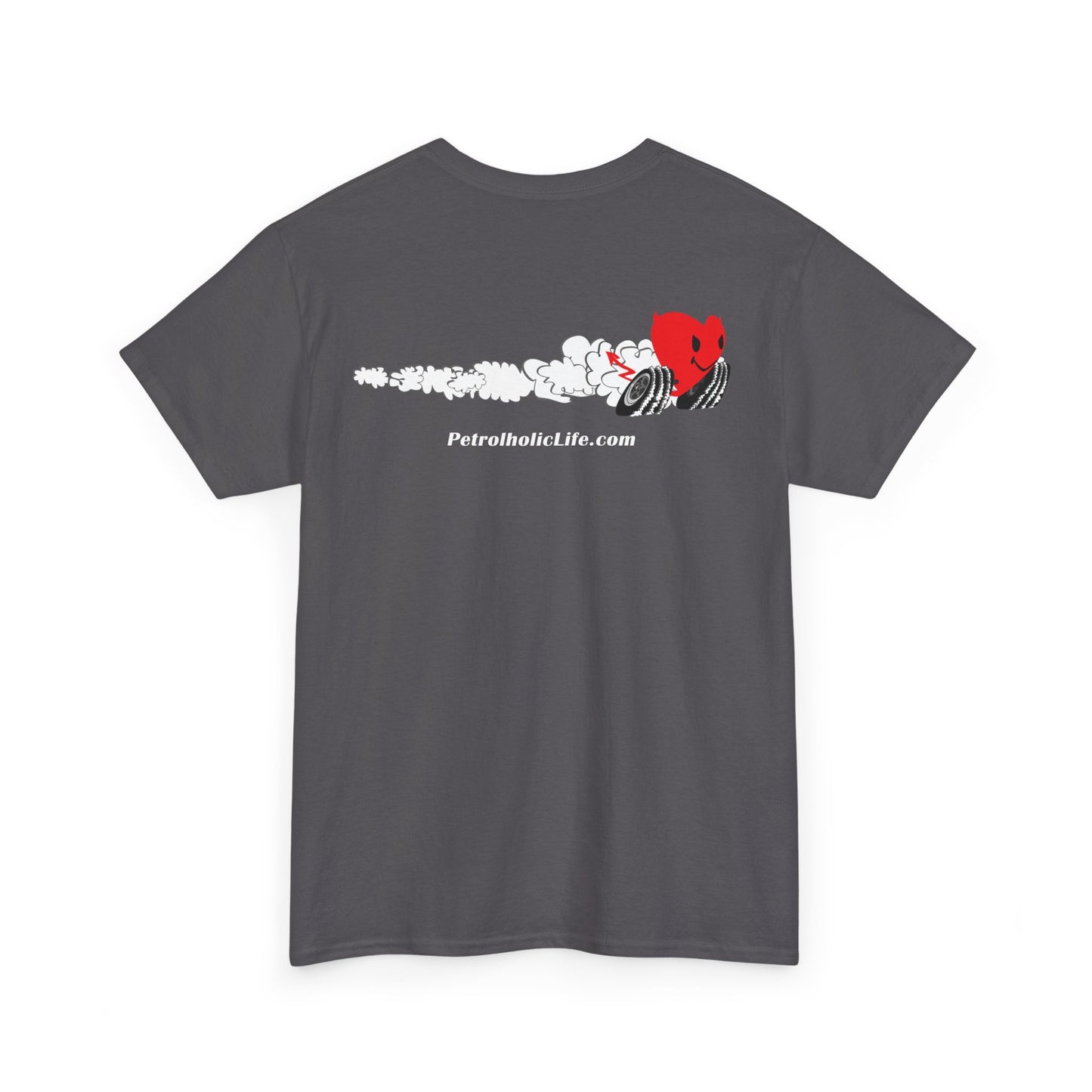 Racing Heart Front and Back - Unisex Heavy Cotton Tee