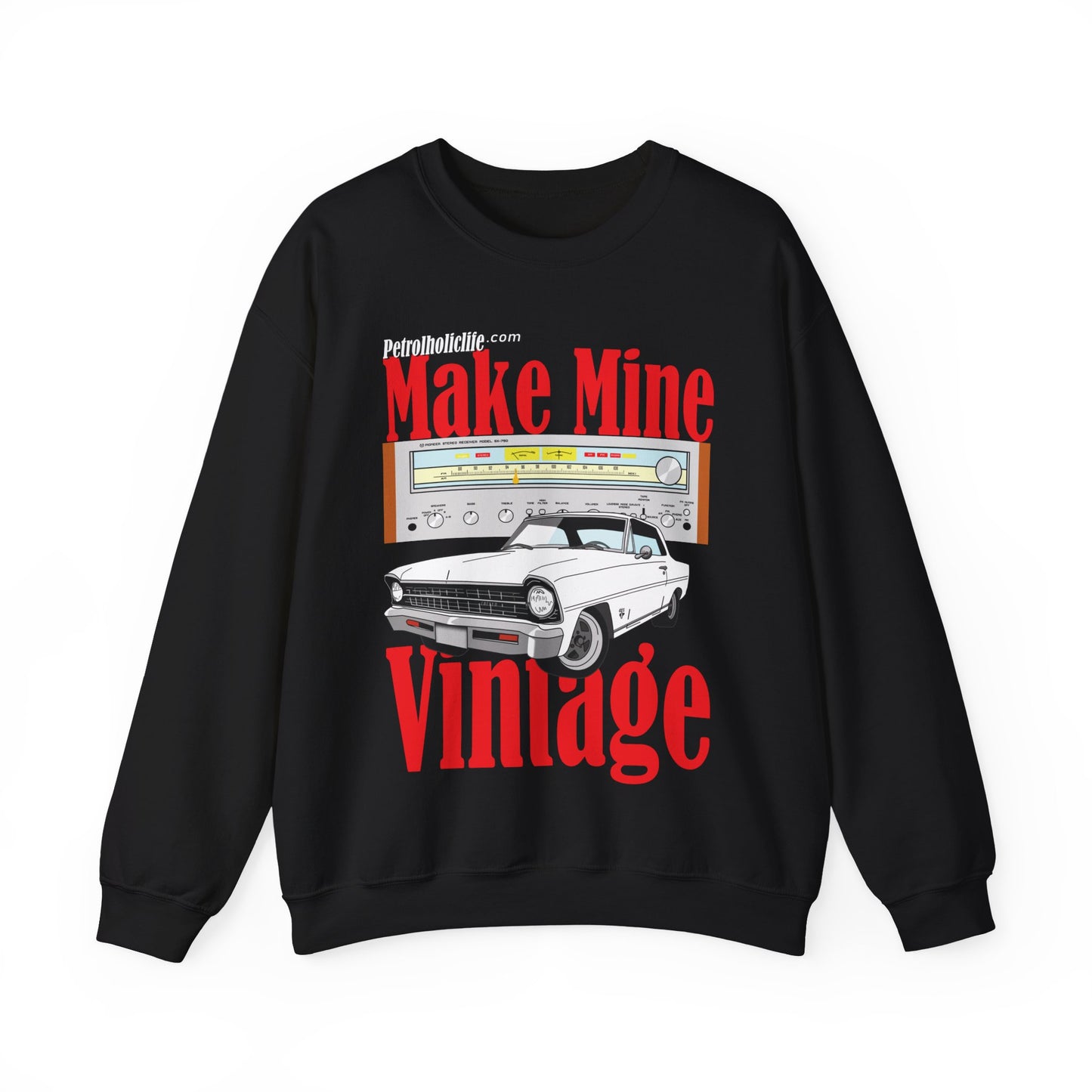 '67 Chev II Pioneer  Stereo Unisex Heavy Blend™ Crewneck Sweatshirt