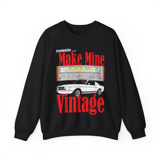 '67 Mustang & Pioneer  Stereo Unisex Heavy Blend™ Crewneck Sweatshirt