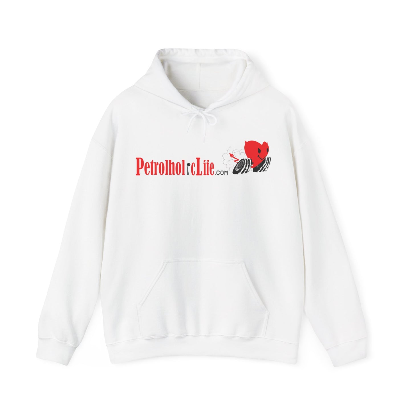 A Redline a Day Keeps Mechanic Away (Back Side) Unisex Heavy Blend™ Hooded Sweatshirt for Her