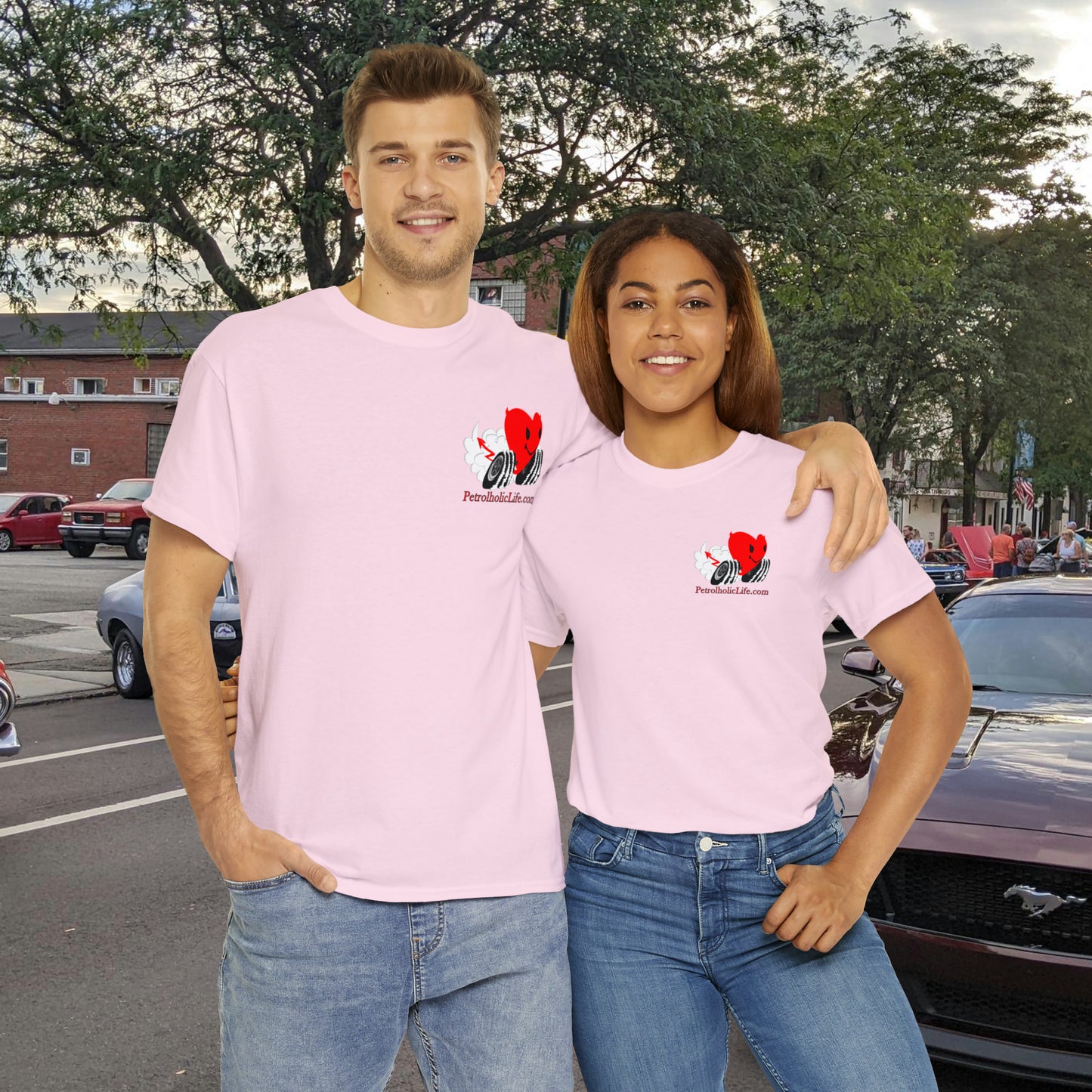 Loud & Fast on back side - Unisex Heavy Cotton Tee