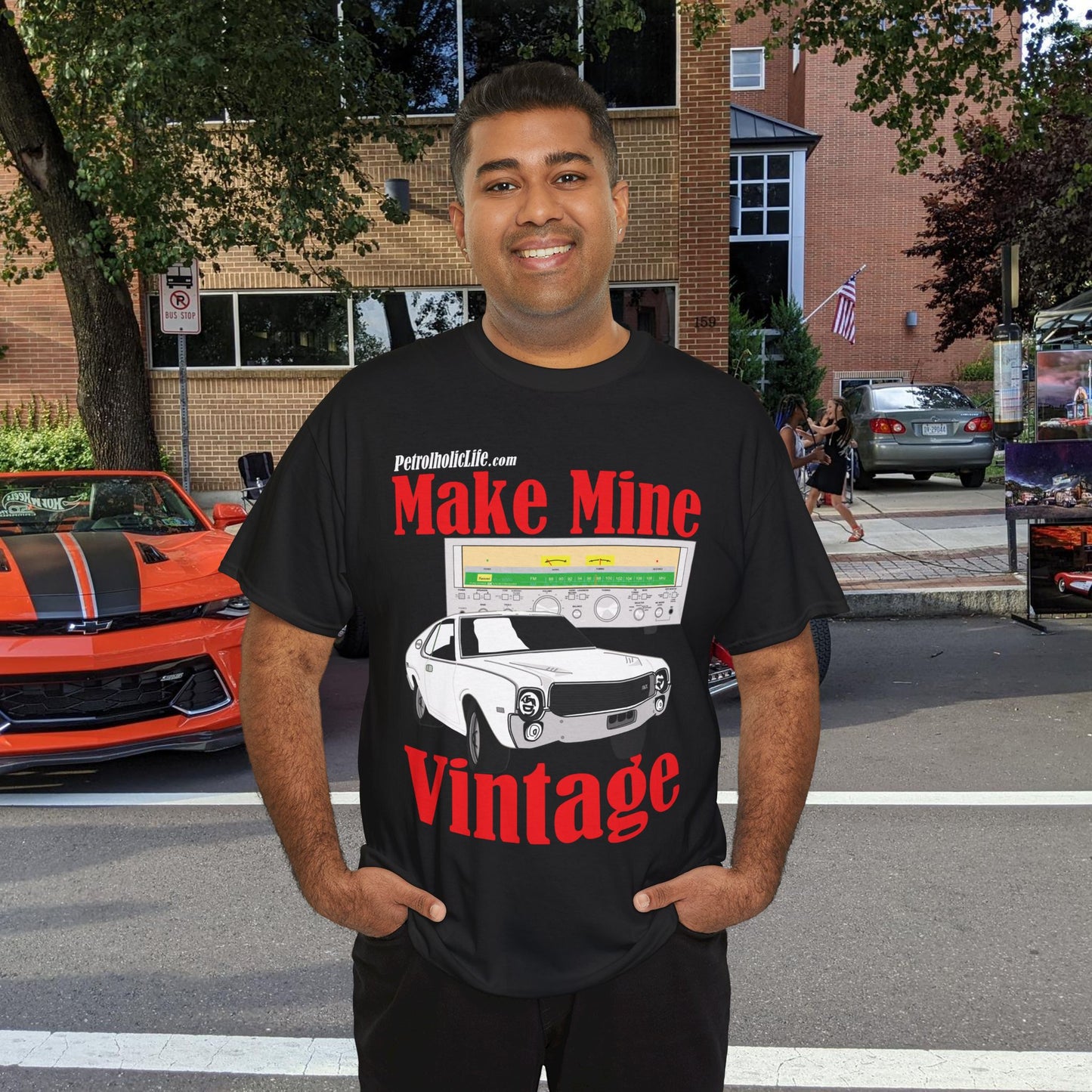 AMX and Make Mine Vintage G-5000 Receiver - Unisex Heavy Cotton Tee