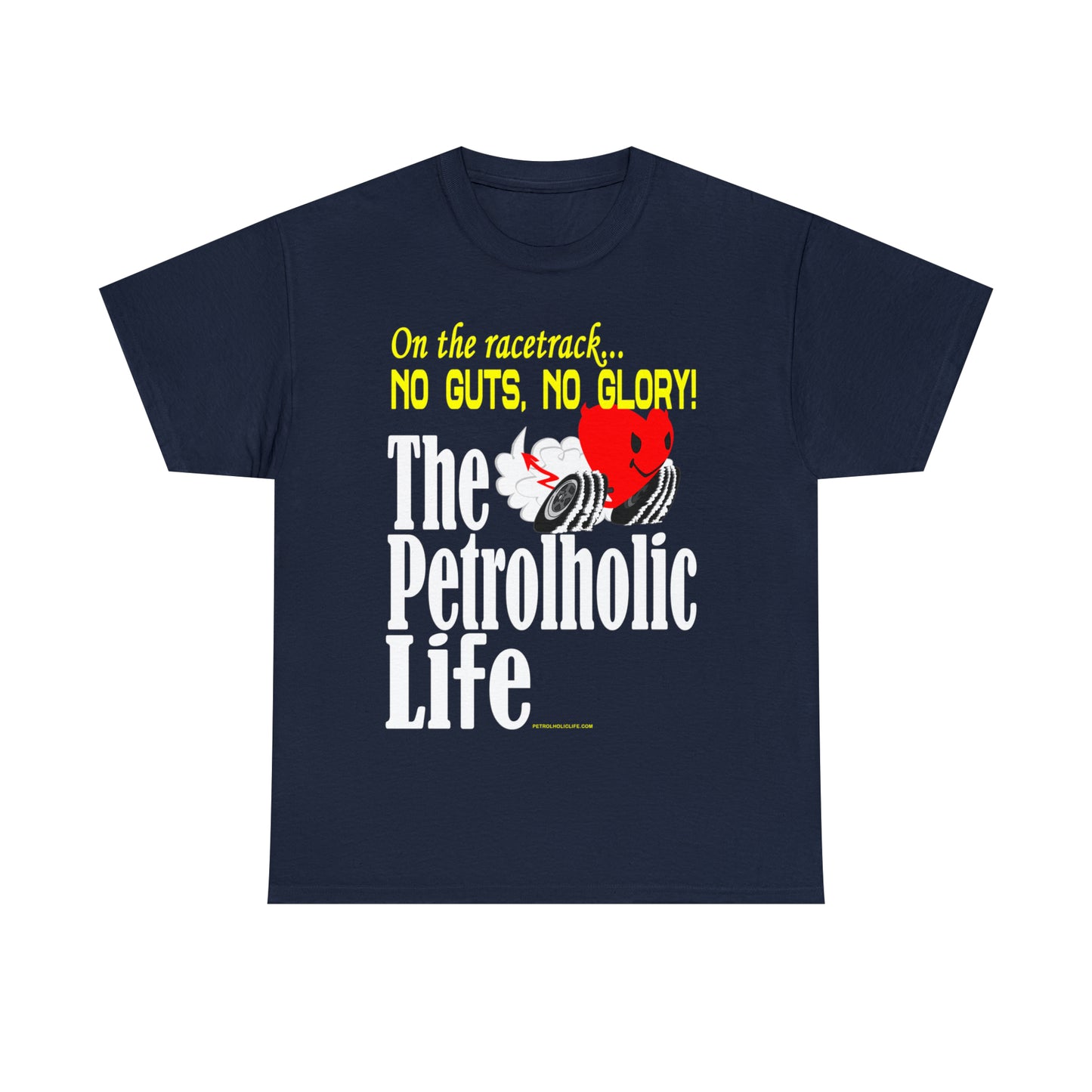 No Guts No Glory Heart Racing -  Unisex Heavy Cotton Tee