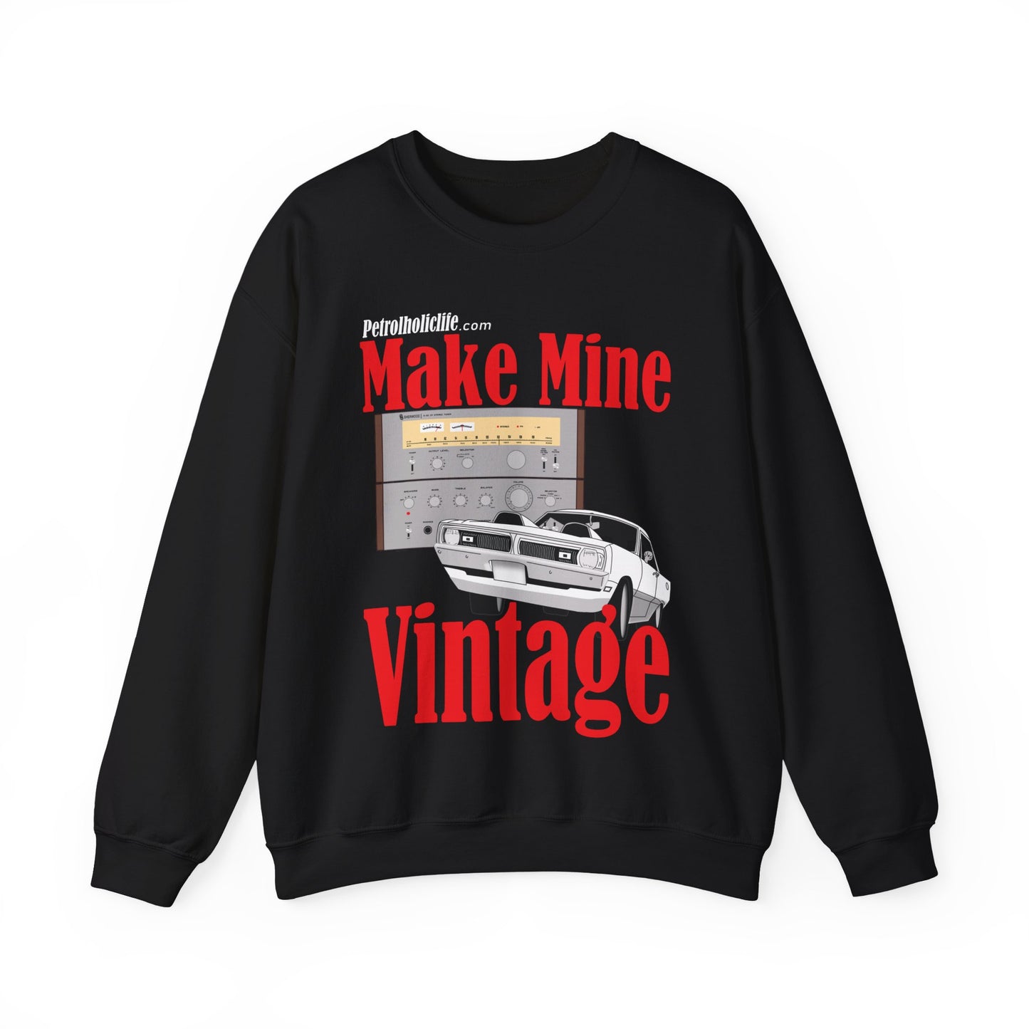 '70 Dart Swinger and Sherwood Stereo Unisex Heavy Blend™ Crewneck Sweatshirt