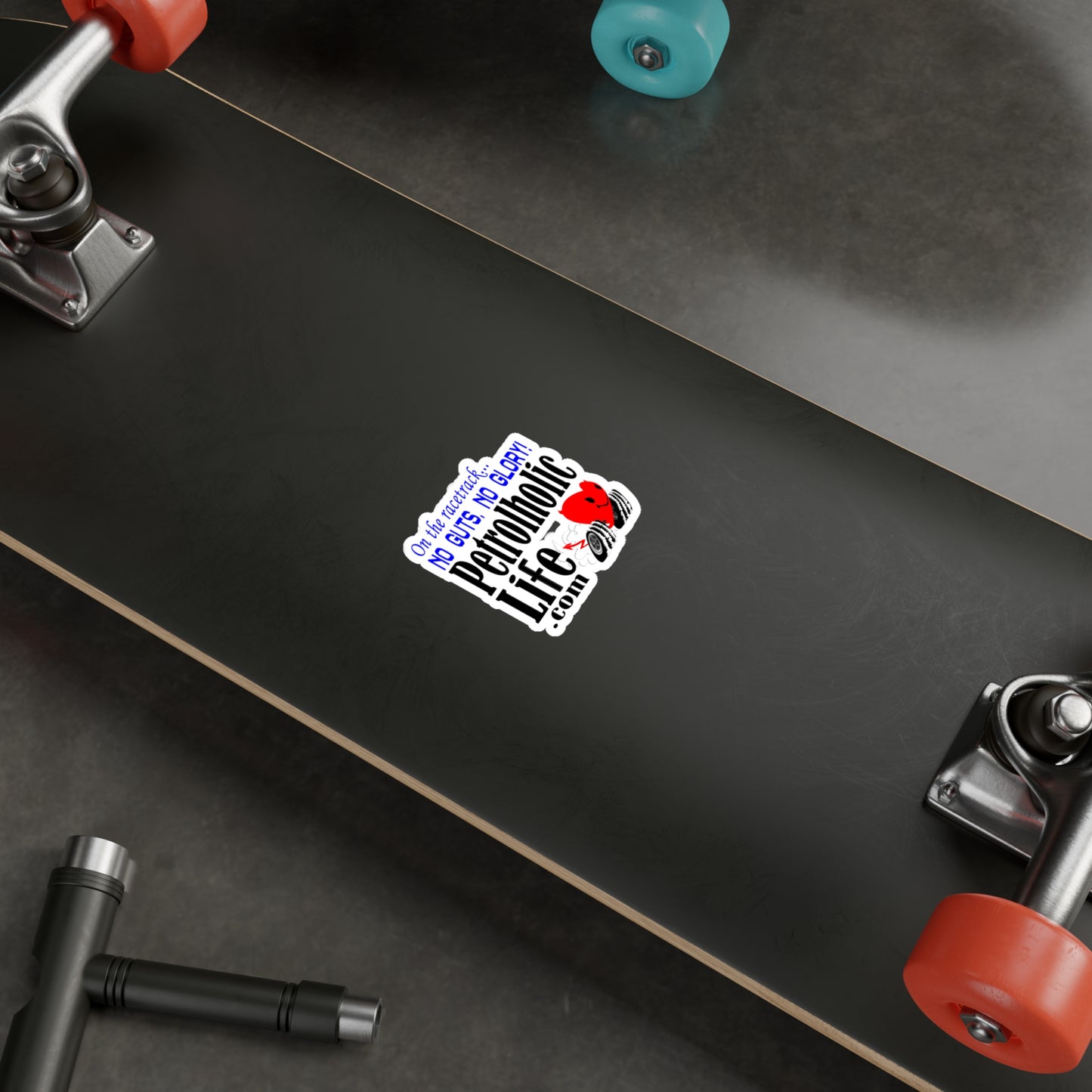 No Guts No Glory Racing Devilish Heart! Kiss-Cut Vinyl Decals