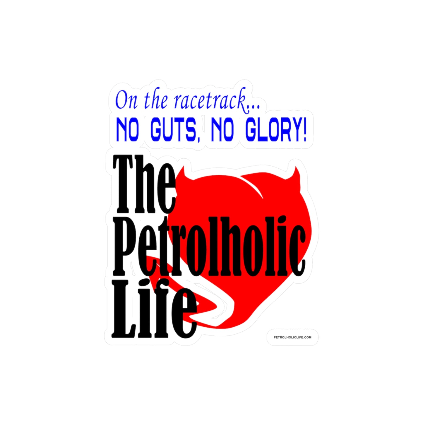 No Guts No Glory! Kiss-Cut Vinyl Decals