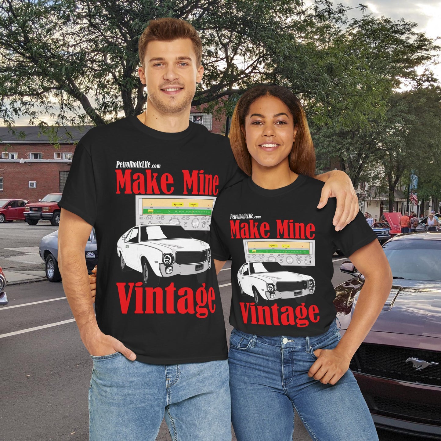 AMX and Make Mine Vintage G-5000 Receiver - Unisex Heavy Cotton Tee