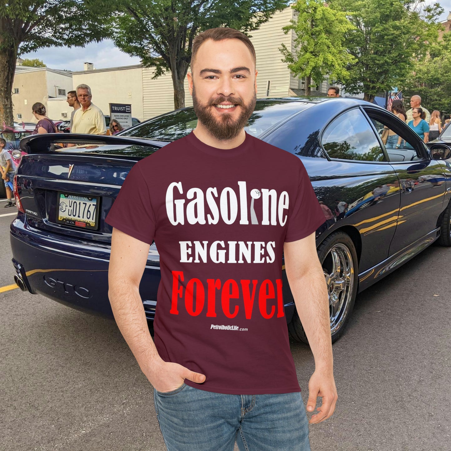 Gasoline Engines Forever - Unisex Heavy Cotton Tee