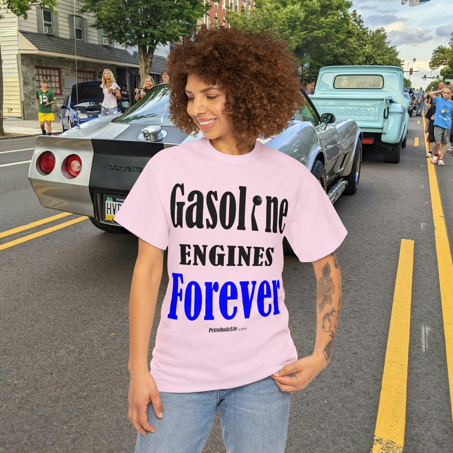 Gasoline Engines Forever - Unisex Heavy Cotton Tee