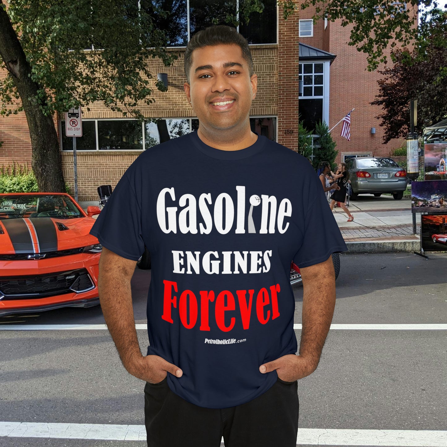 Gasoline Engines Forever - Unisex Heavy Cotton Tee