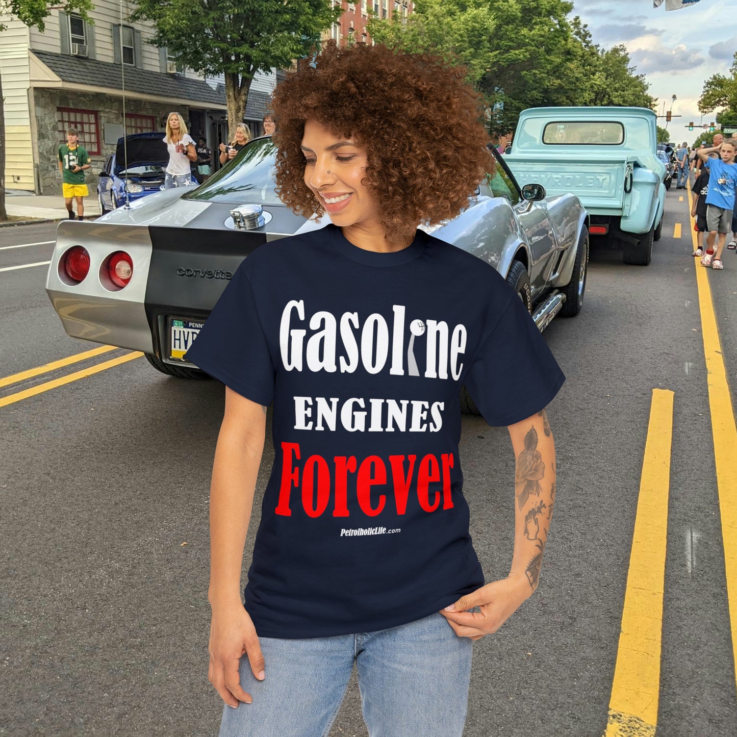 Gasoline Engines Forever - Unisex Heavy Cotton Tee