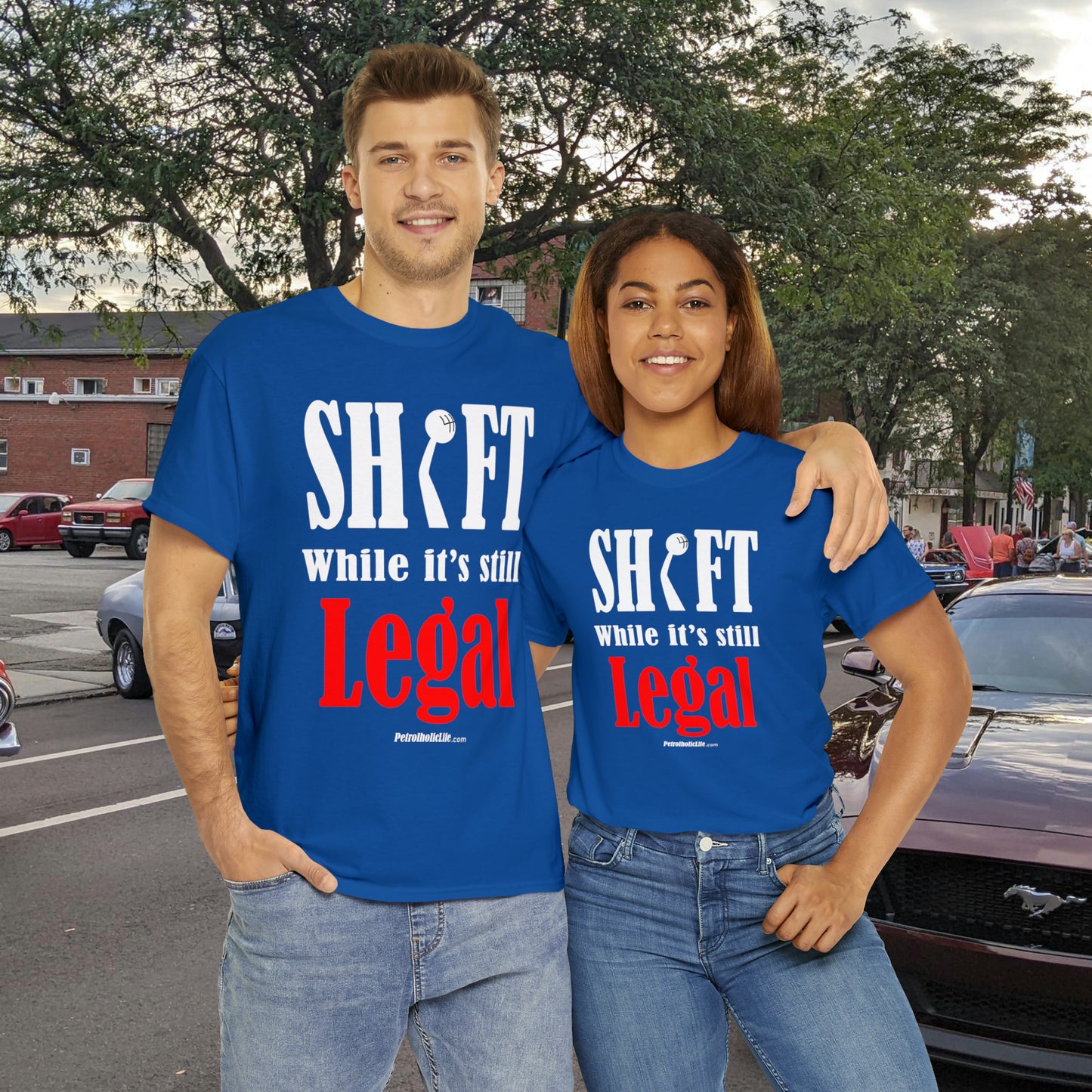 Shift While Still Legal -  Unisex Heavy Cotton Tee