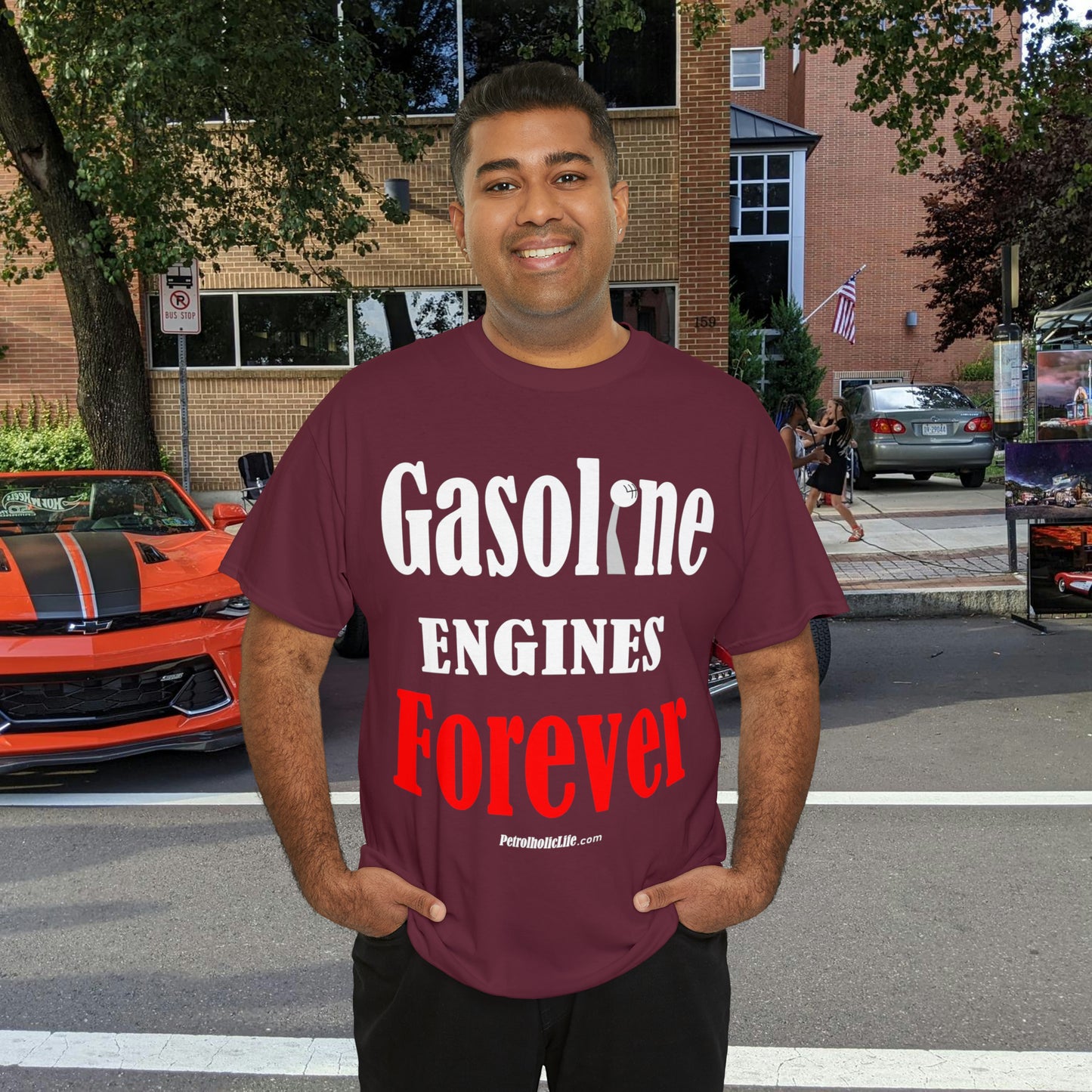 Gasoline Engines Forever - Unisex Heavy Cotton Tee