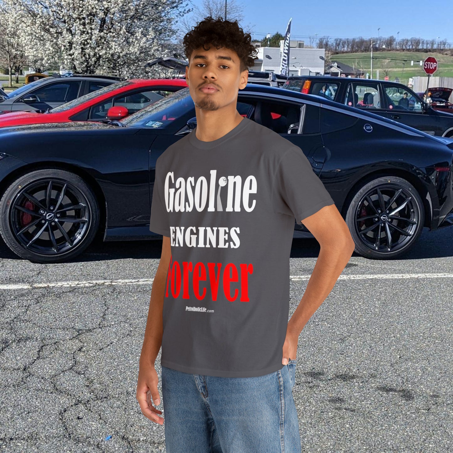 Gasoline Engines Forever - Unisex Heavy Cotton Tee