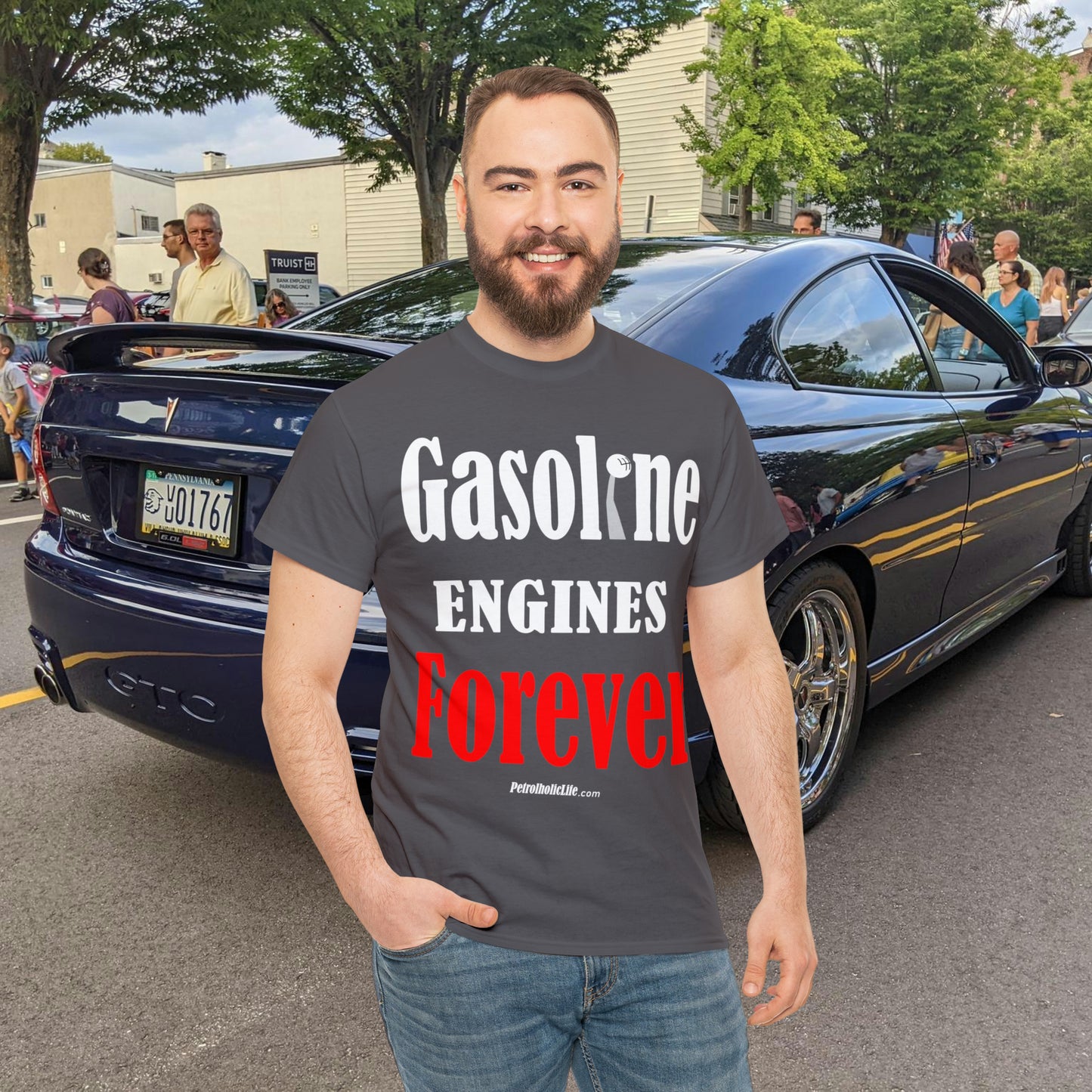 Gasoline Engines Forever - Unisex Heavy Cotton Tee