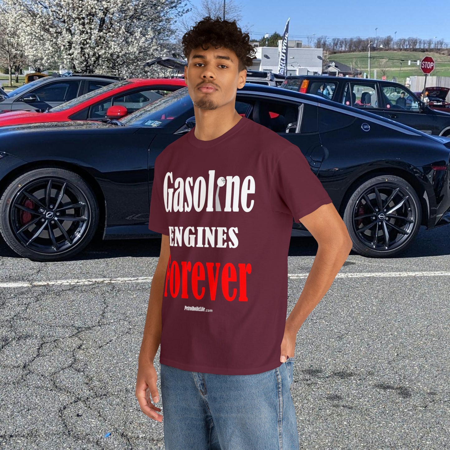 Gasoline Engines Forever - Unisex Heavy Cotton Tee