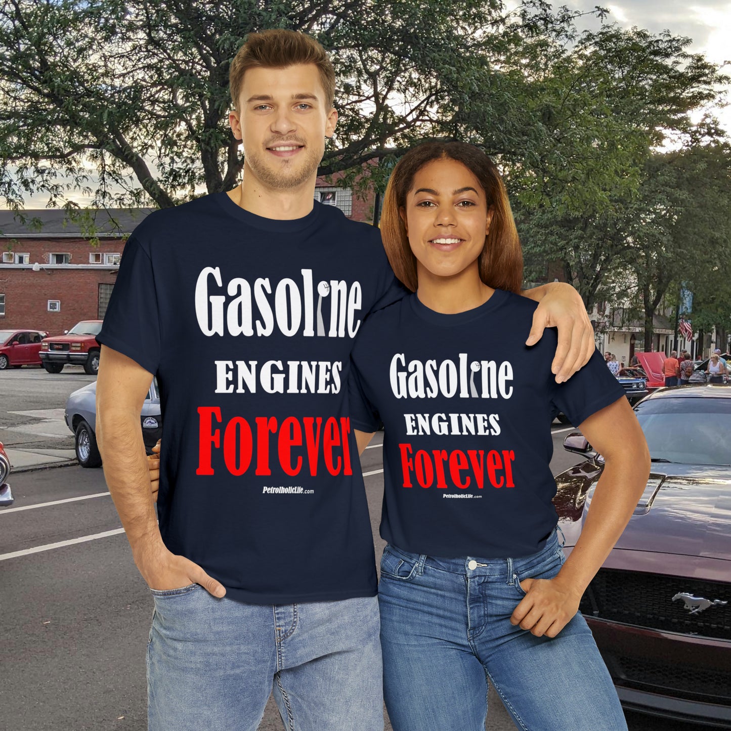 Gasoline Engines Forever - Unisex Heavy Cotton Tee