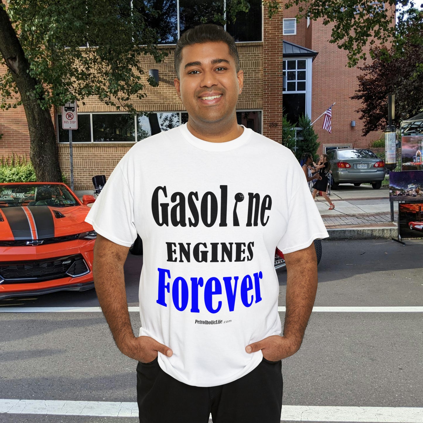 Gasoline Engines Forever - Unisex Heavy Cotton Tee
