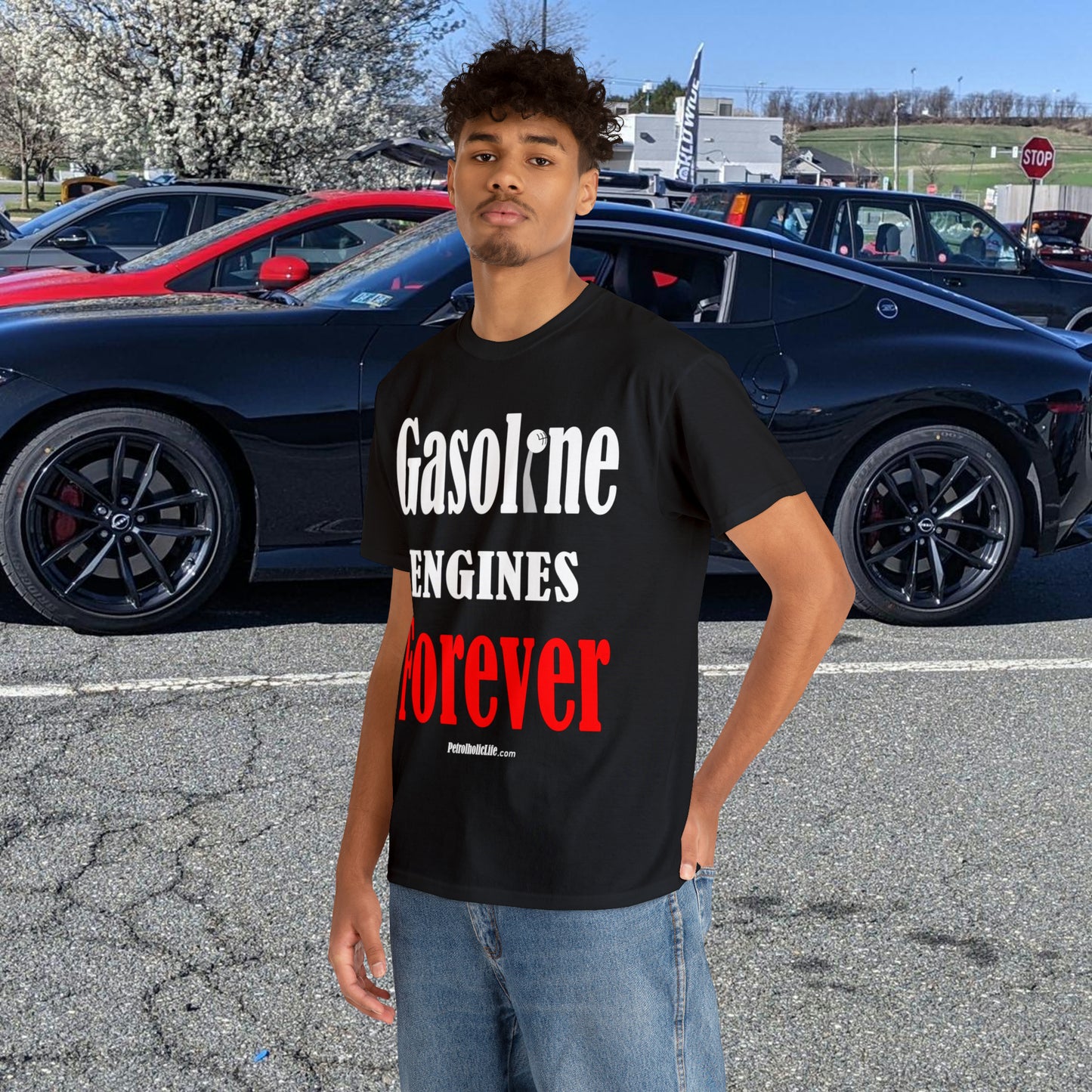 Gasoline Engines Forever - Unisex Heavy Cotton Tee