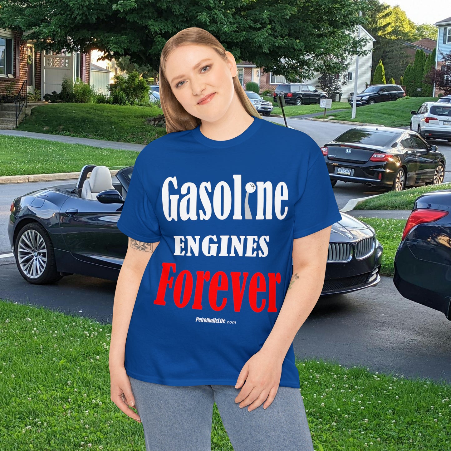 Gasoline Engines Forever - Unisex Heavy Cotton Tee