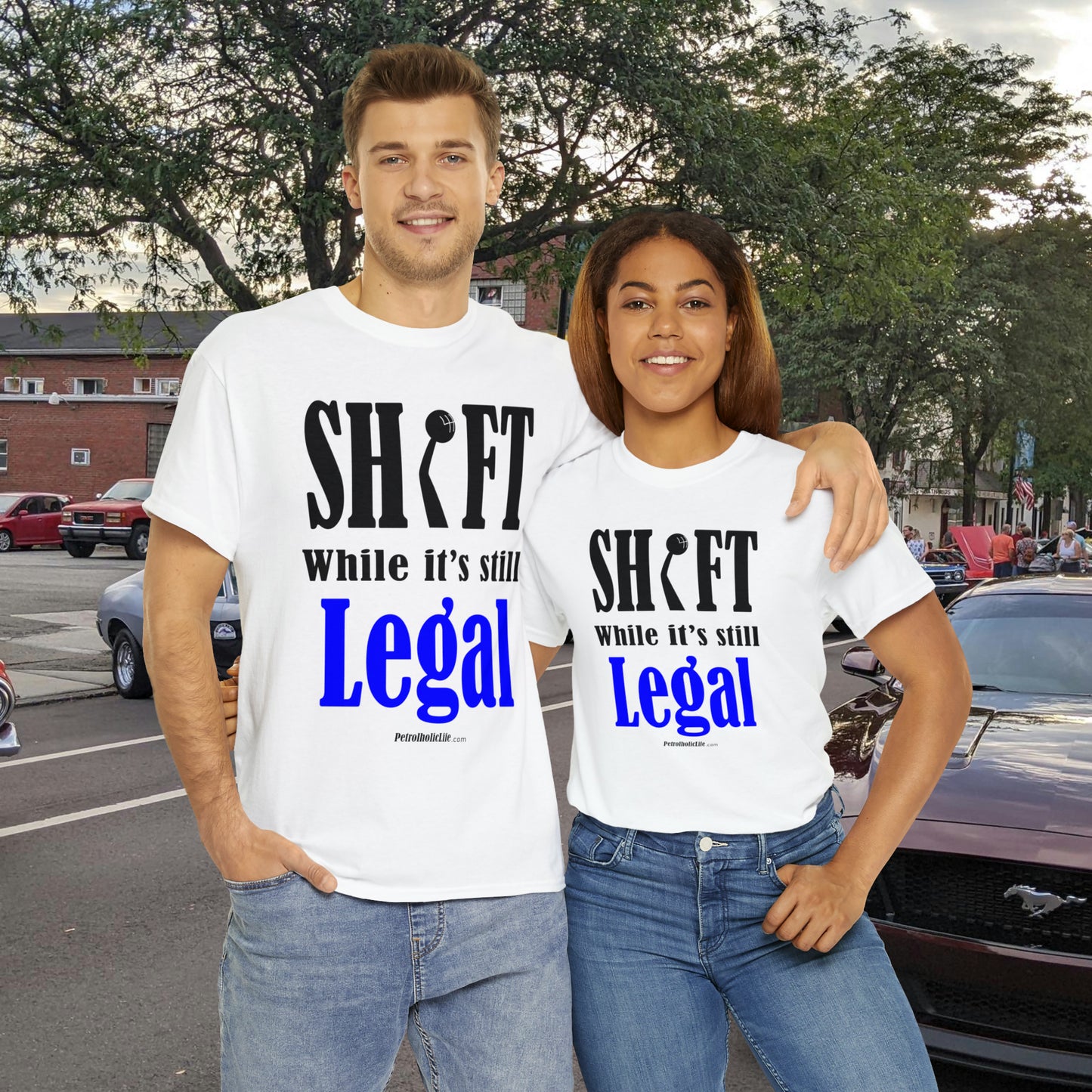 Shift While Still Legal -  Unisex Heavy Cotton Tee
