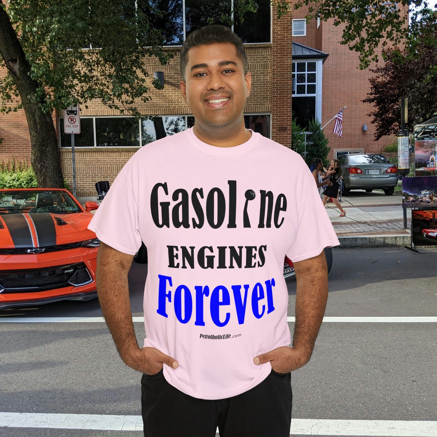 Gasoline Engines Forever - Unisex Heavy Cotton Tee