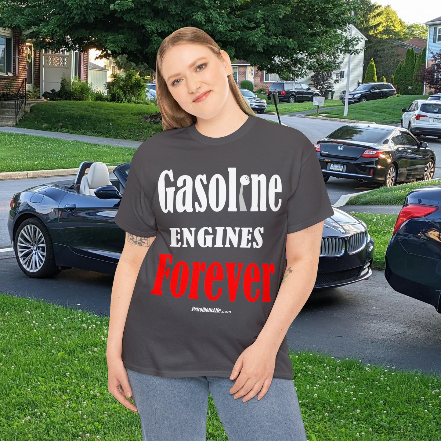 Gasoline Engines Forever - Unisex Heavy Cotton Tee