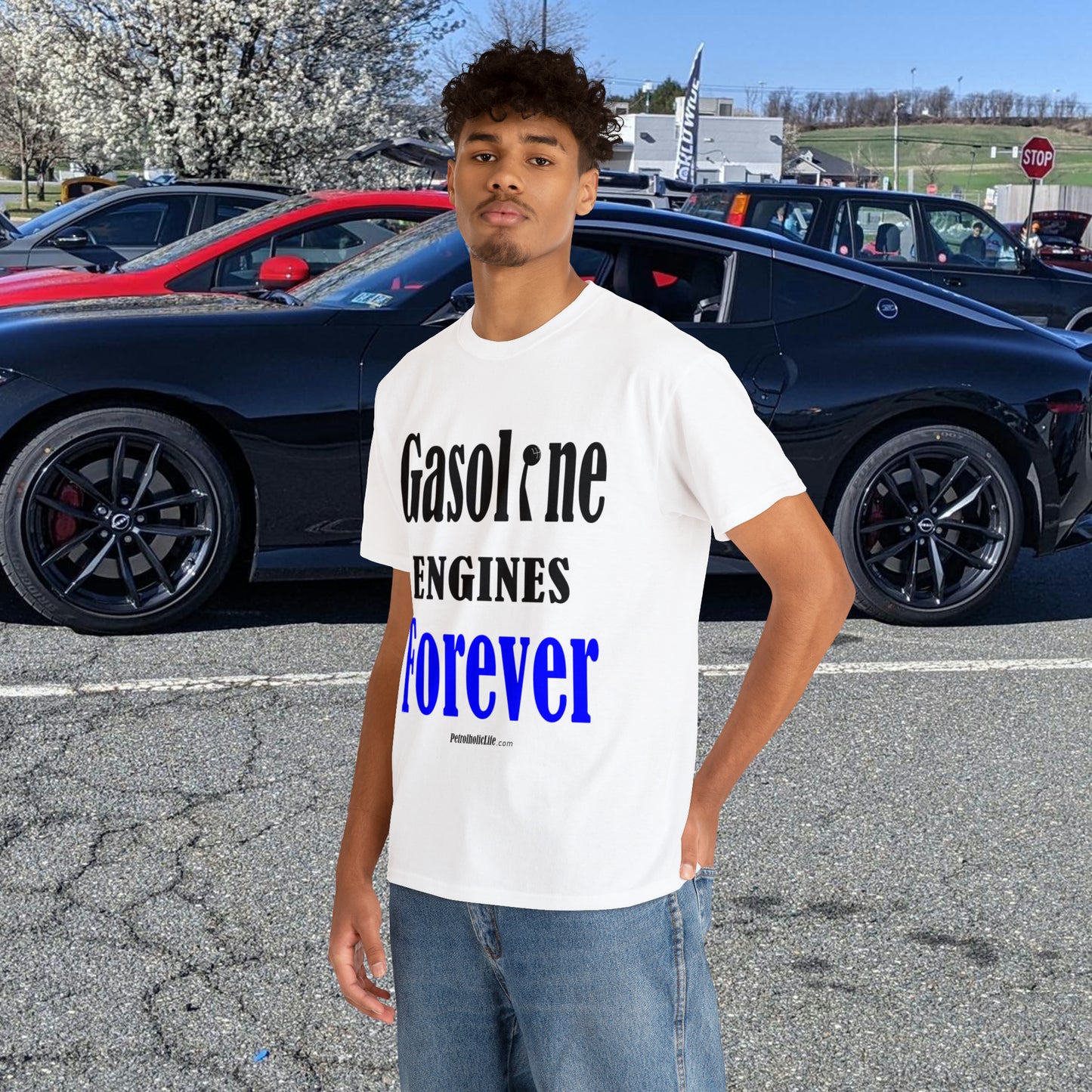 Gasoline Engines Forever - Unisex Heavy Cotton Tee