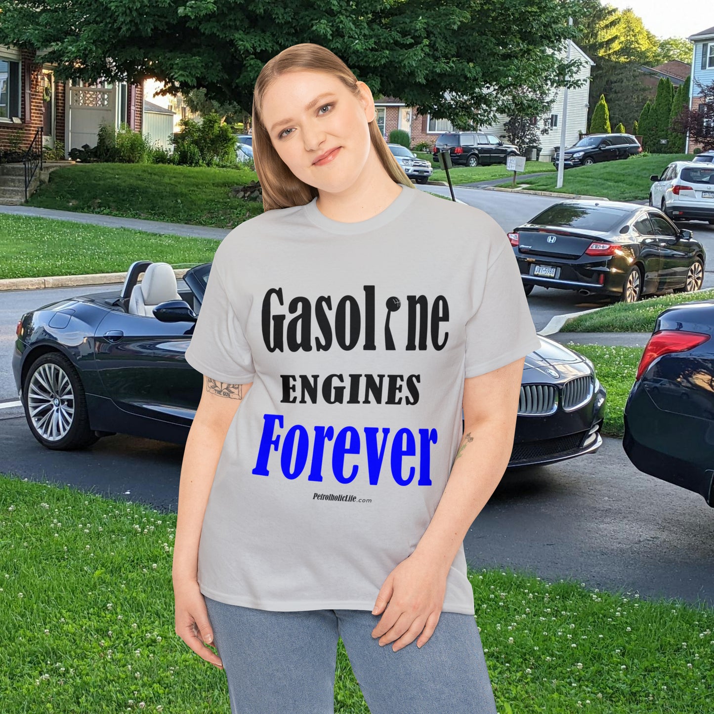 Gasoline Engines Forever - Unisex Heavy Cotton Tee