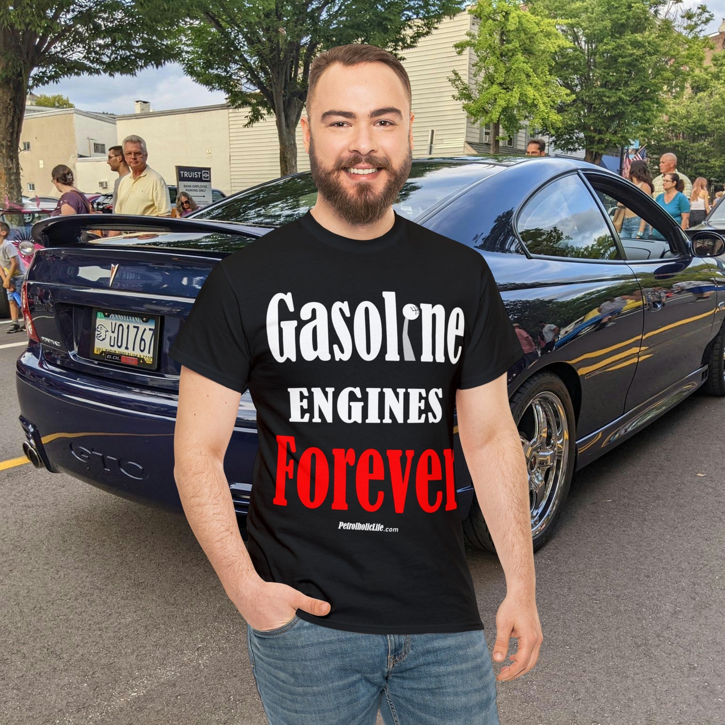 Gasoline Engines Forever - Unisex Heavy Cotton Tee