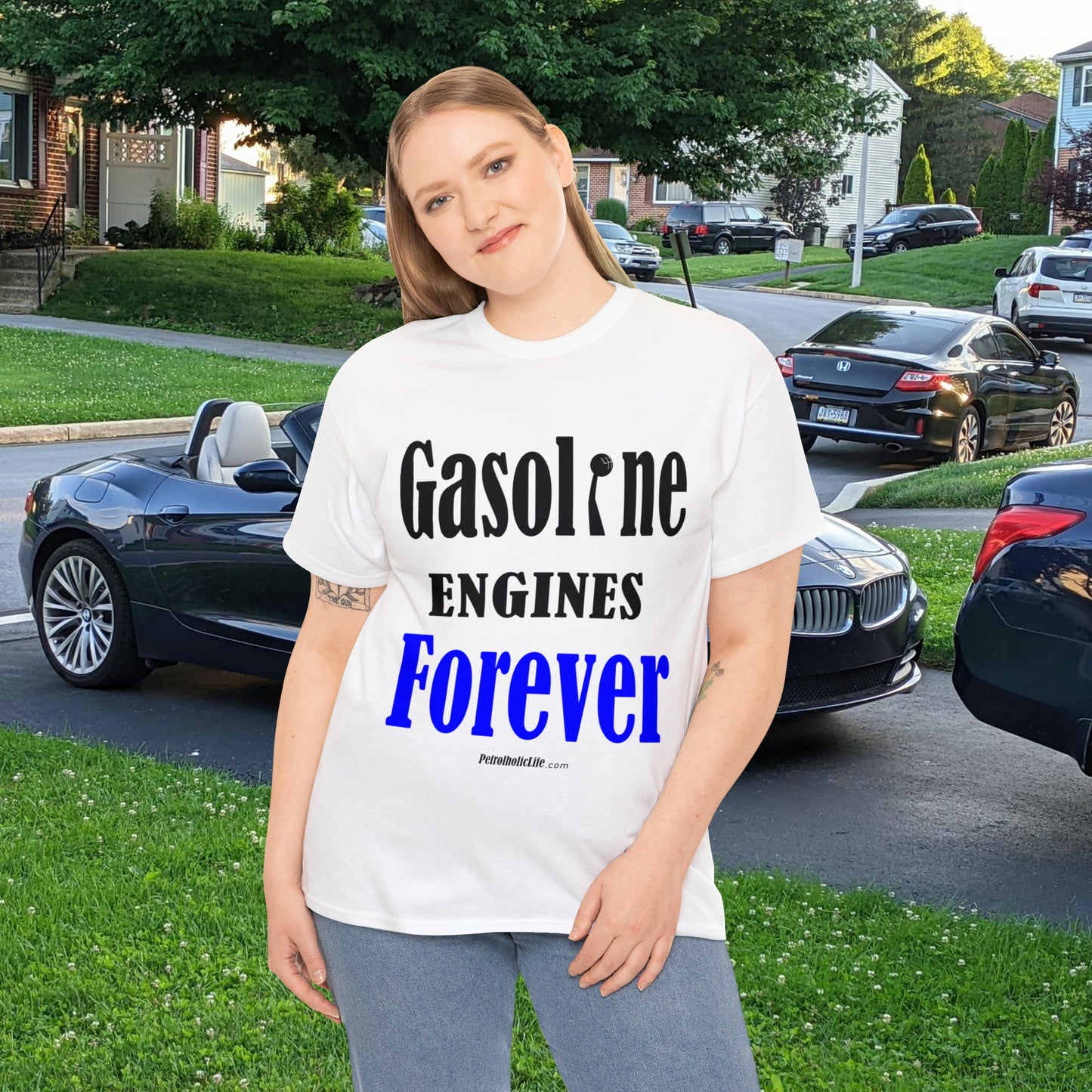 Gasoline Engines Forever - Unisex Heavy Cotton Tee