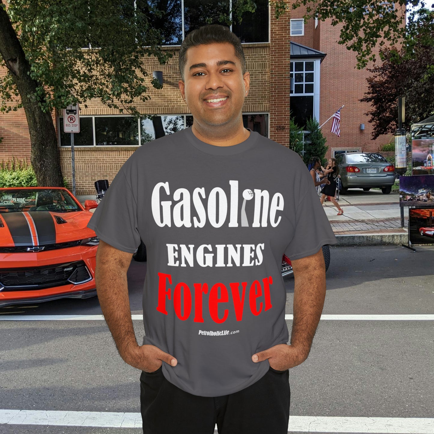 Gasoline Engines Forever - Unisex Heavy Cotton Tee