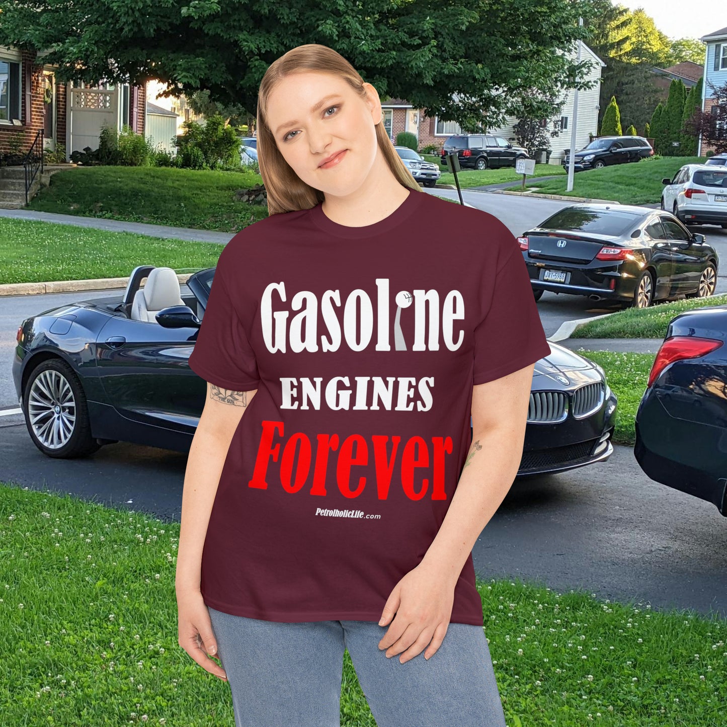Gasoline Engines Forever - Unisex Heavy Cotton Tee