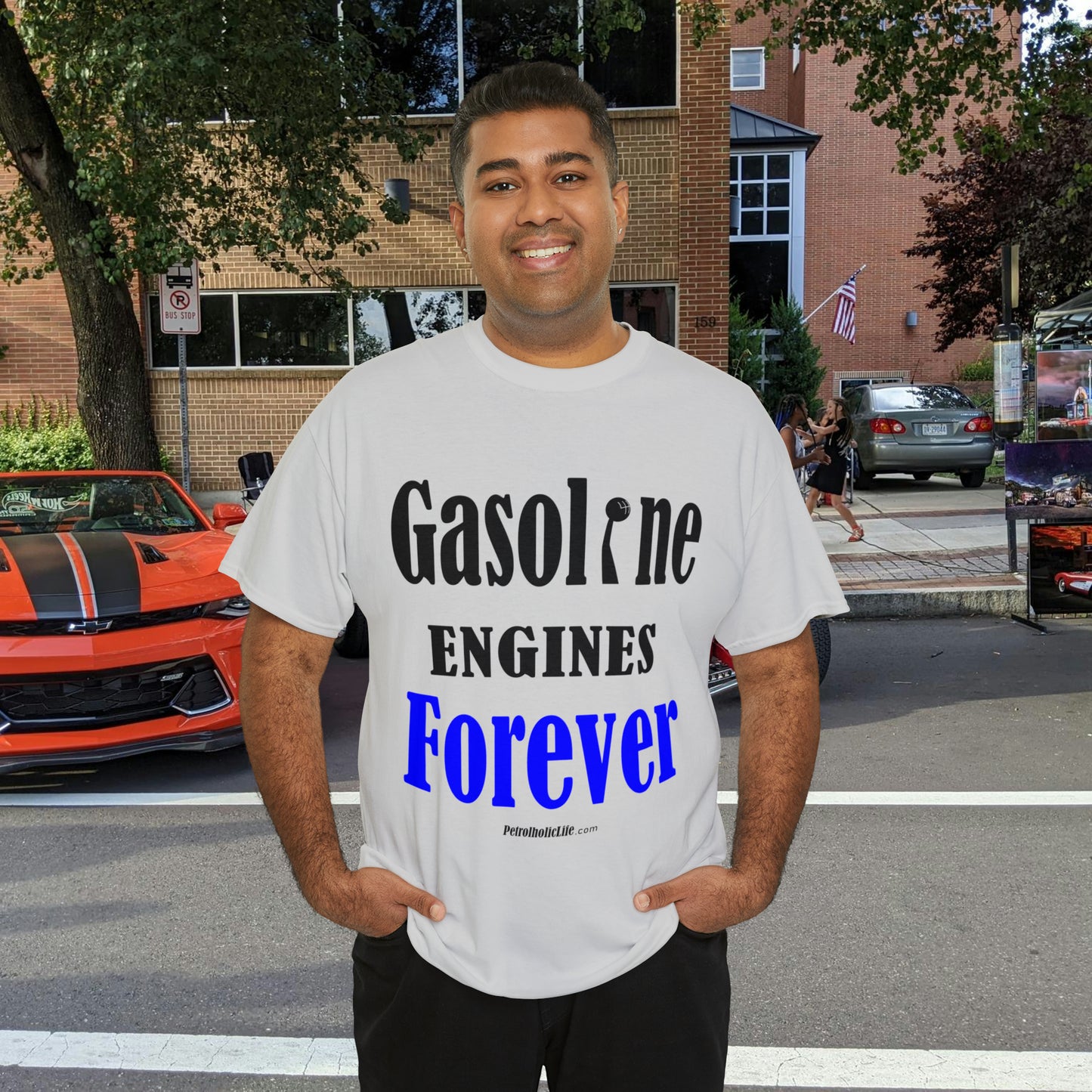 Gasoline Engines Forever - Unisex Heavy Cotton Tee