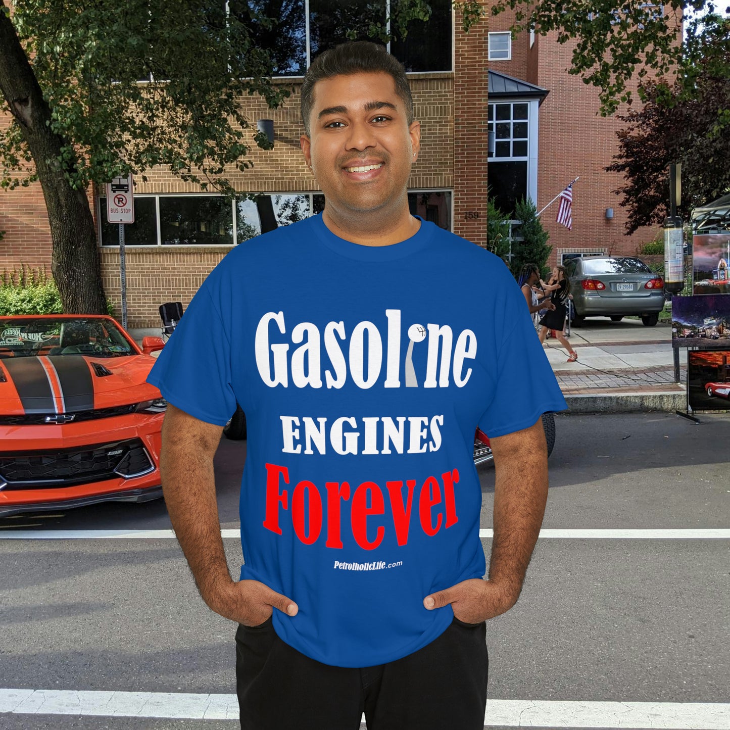 Gasoline Engines Forever - Unisex Heavy Cotton Tee