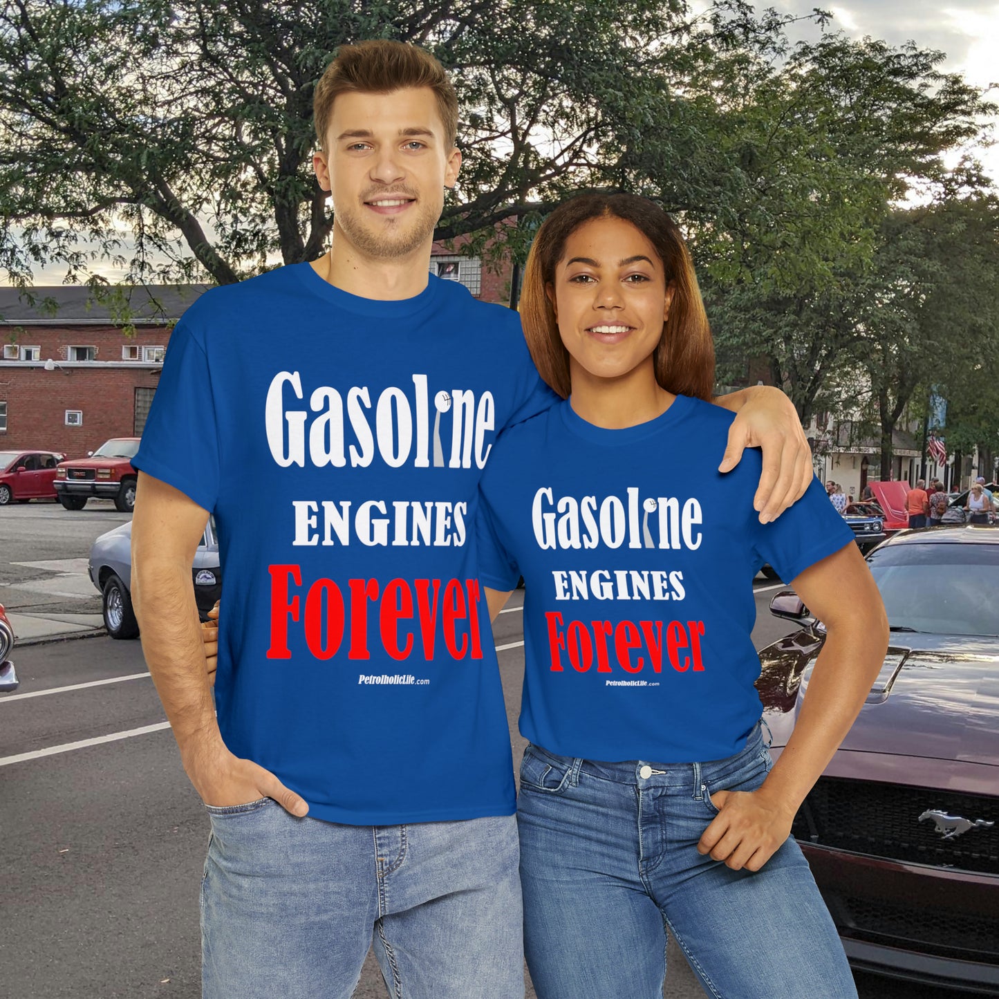 Gasoline Engines Forever - Unisex Heavy Cotton Tee