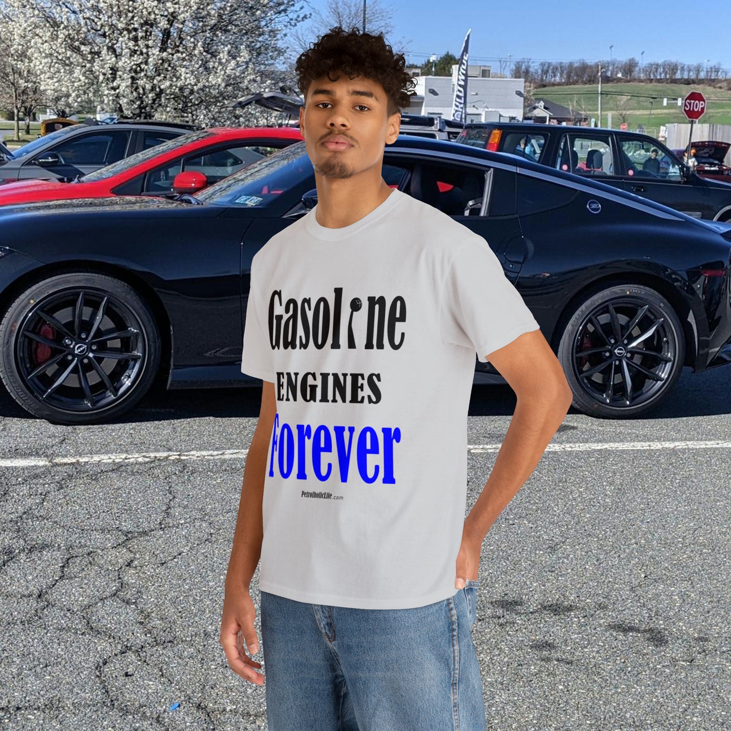 Gasoline Engines Forever - Unisex Heavy Cotton Tee