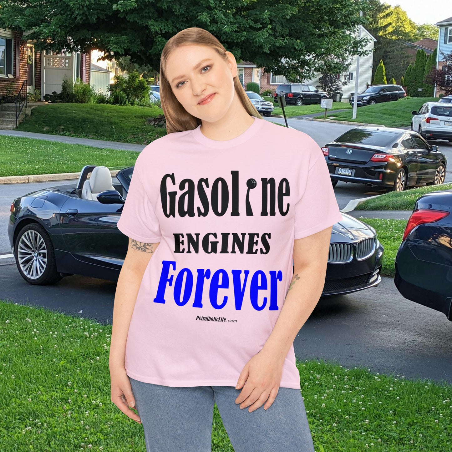 Gasoline Engines Forever - Unisex Heavy Cotton Tee