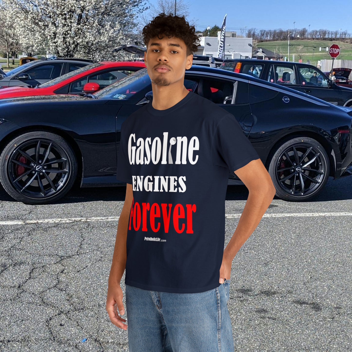 Gasoline Engines Forever - Unisex Heavy Cotton Tee