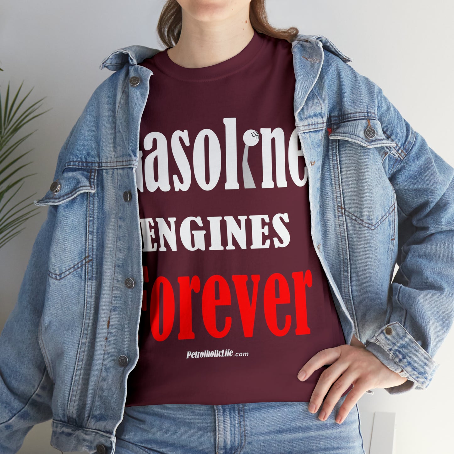 Gasoline Engines Forever - Unisex Heavy Cotton Tee
