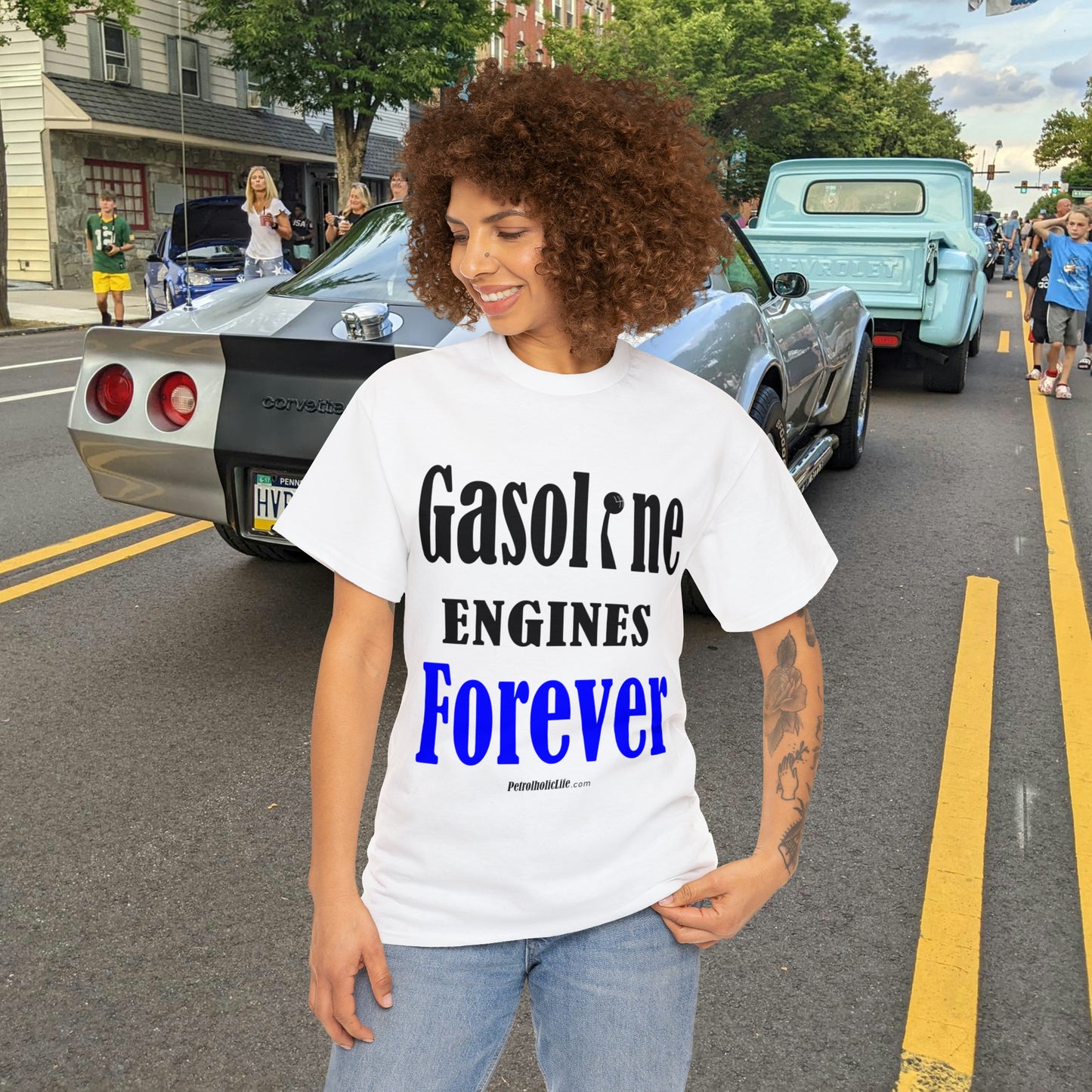 Gasoline Engines Forever - Unisex Heavy Cotton Tee